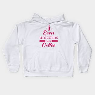 Coffee Quotes Kids Hoodie